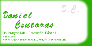 daniel csutoras business card