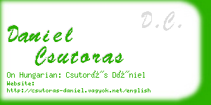 daniel csutoras business card